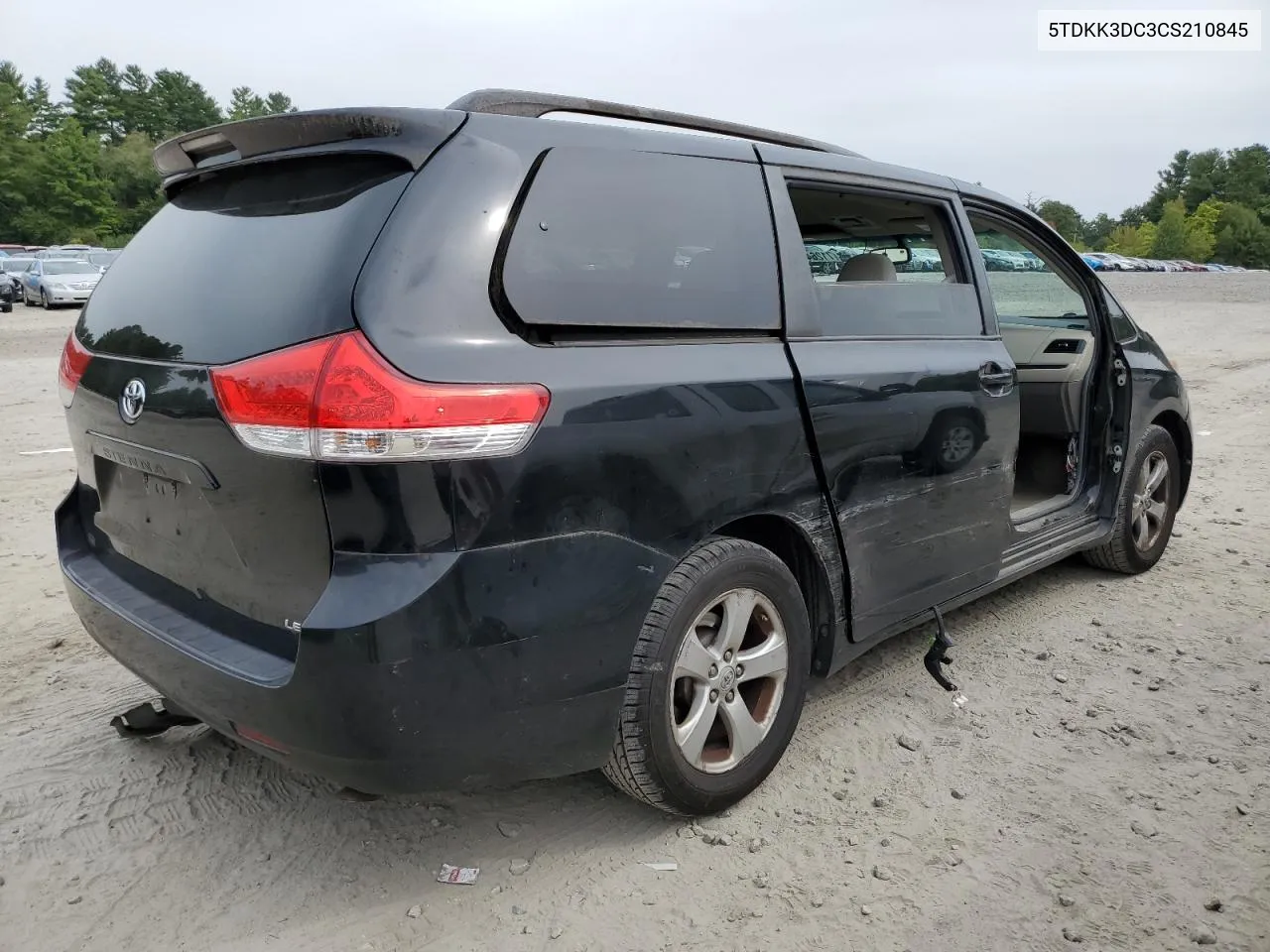 2012 Toyota Sienna Le VIN: 5TDKK3DC3CS210845 Lot: 71264274