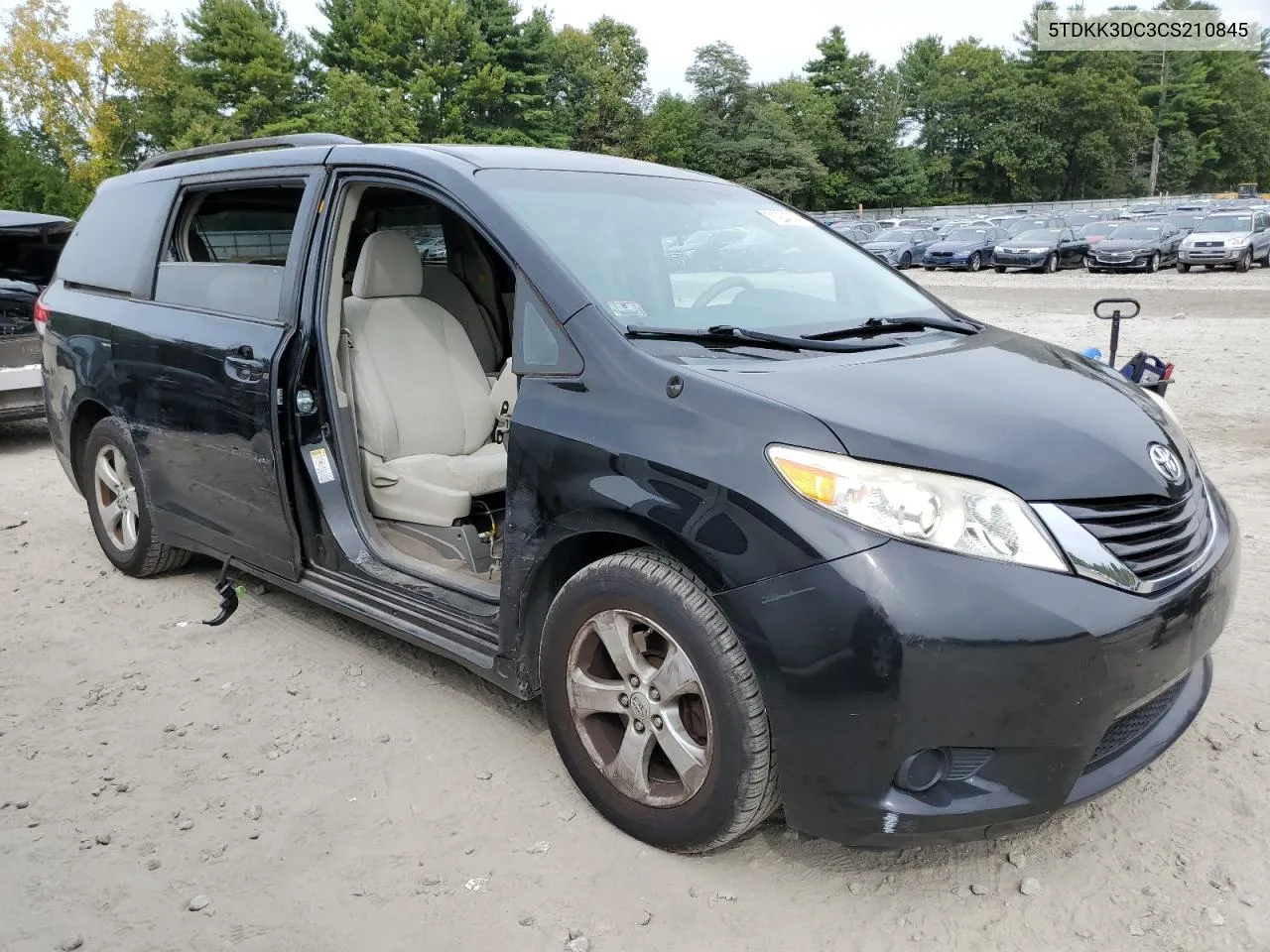 2012 Toyota Sienna Le VIN: 5TDKK3DC3CS210845 Lot: 71264274