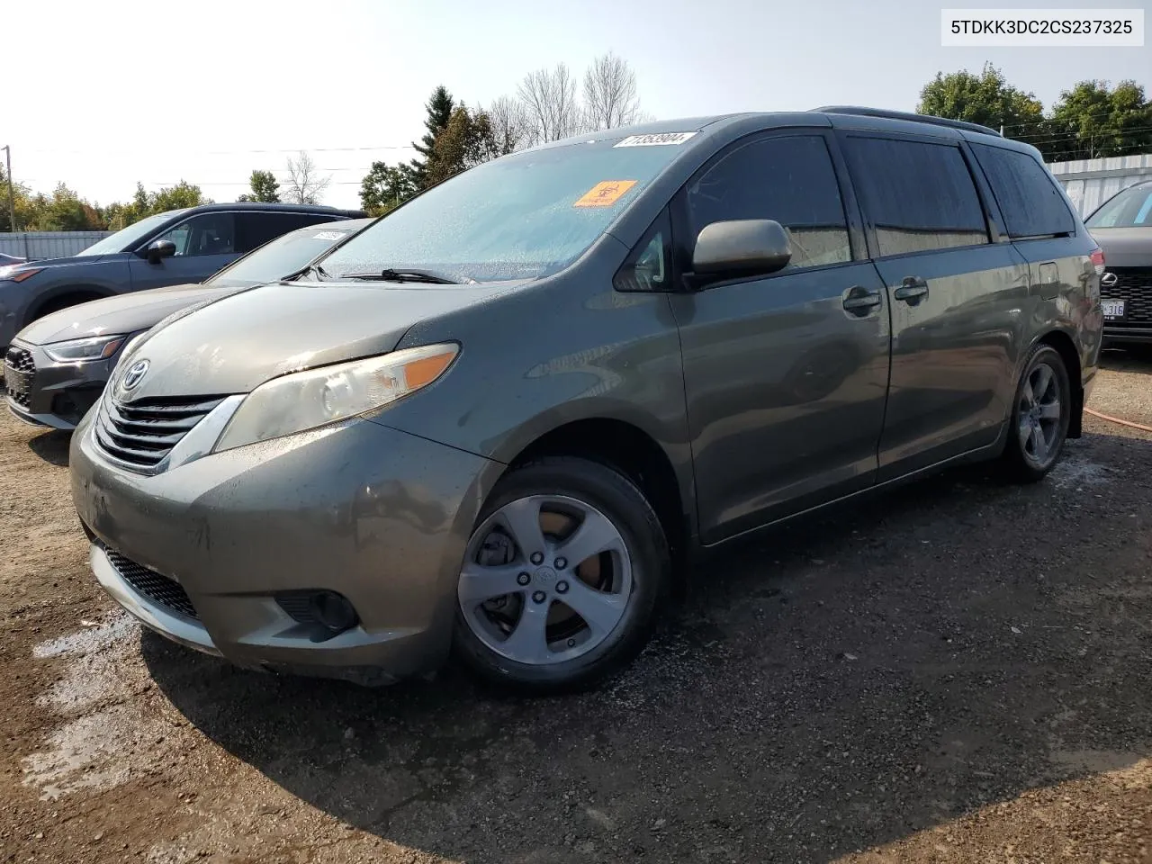 2012 Toyota Sienna Le VIN: 5TDKK3DC2CS237325 Lot: 71353904