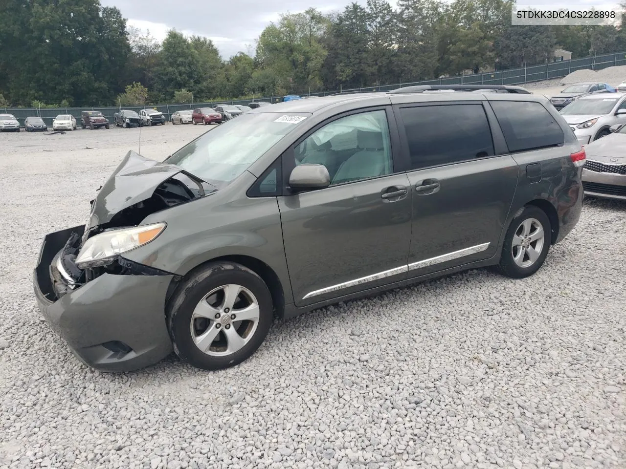 5TDKK3DC4CS228898 2012 Toyota Sienna Le