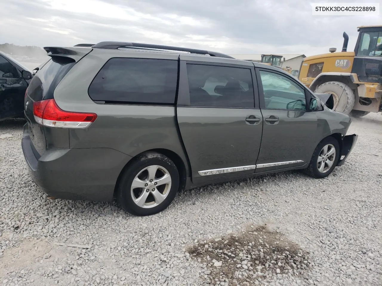 2012 Toyota Sienna Le VIN: 5TDKK3DC4CS228898 Lot: 71375074