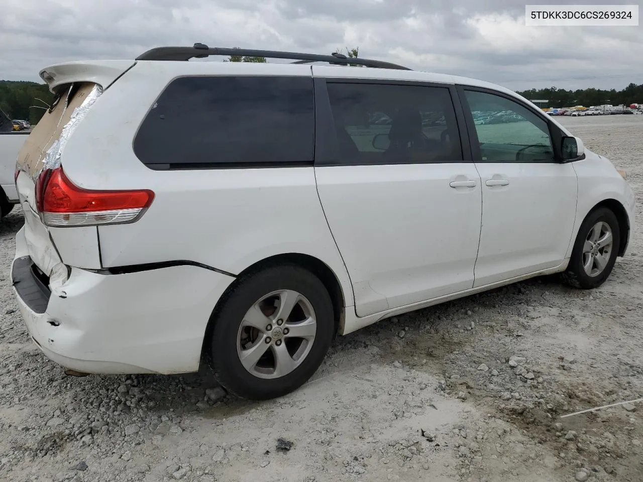 2012 Toyota Sienna Le VIN: 5TDKK3DC6CS269324 Lot: 71403004