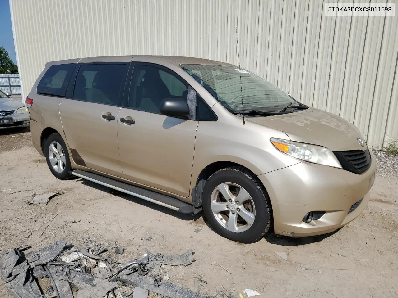 5TDKA3DCXCS011598 2012 Toyota Sienna Base