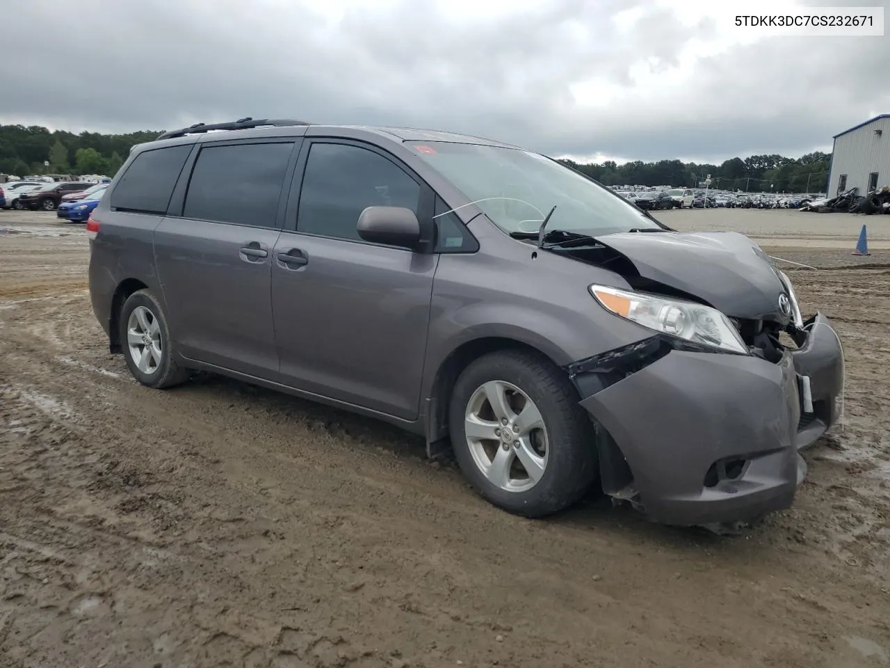 5TDKK3DC7CS232671 2012 Toyota Sienna Le