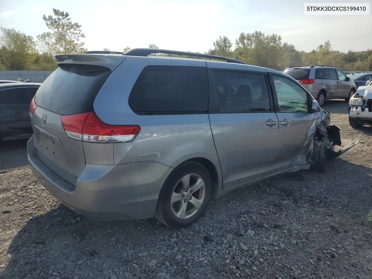 2012 Toyota Sienna Le VIN: 5TDKK3DCXCS199410 Lot: 71717734