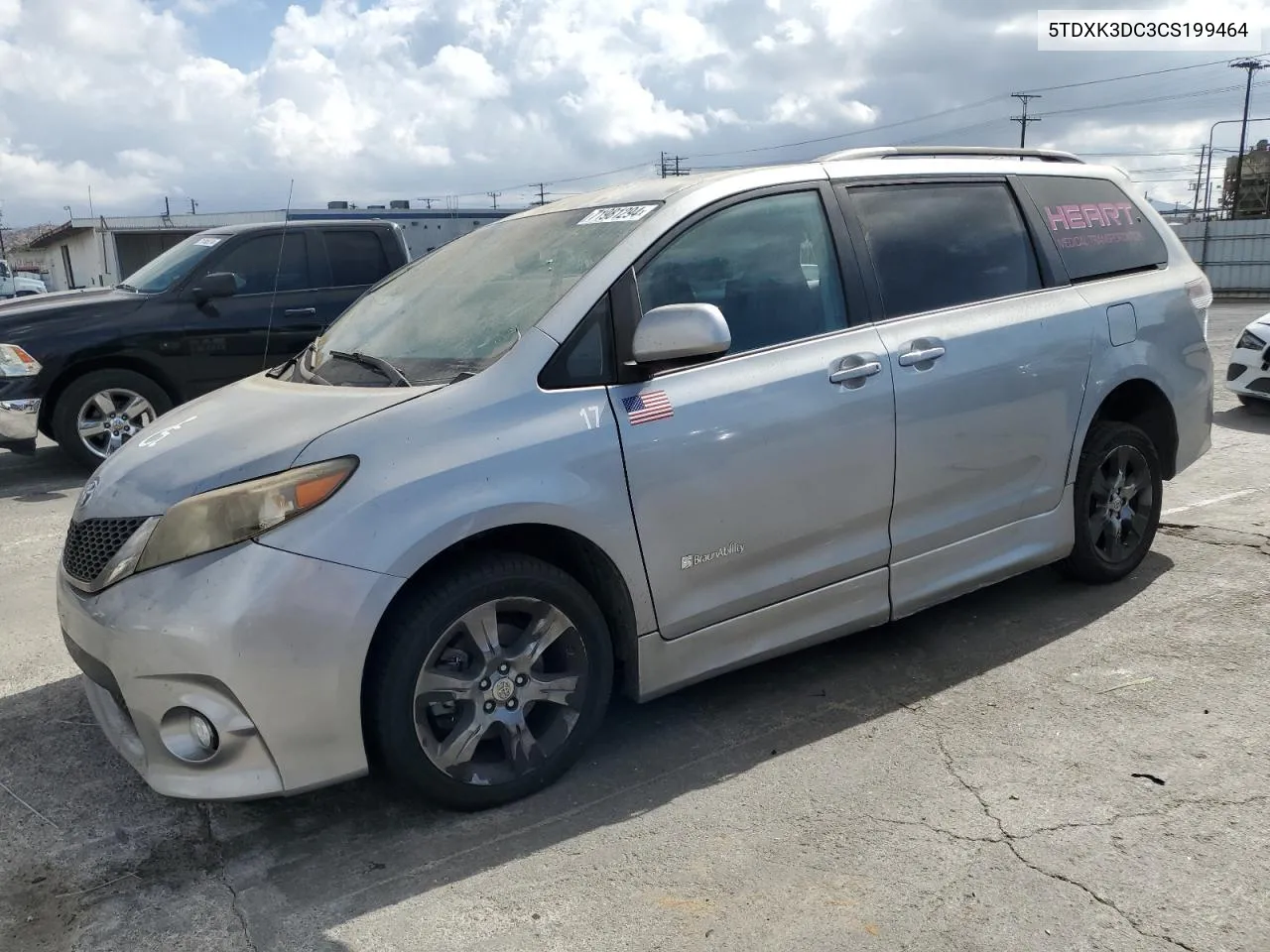 5TDXK3DC3CS199464 2012 Toyota Sienna Sport