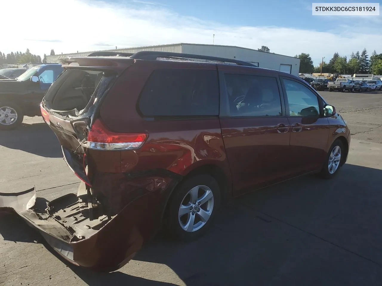 5TDKK3DC6CS181924 2012 Toyota Sienna Le