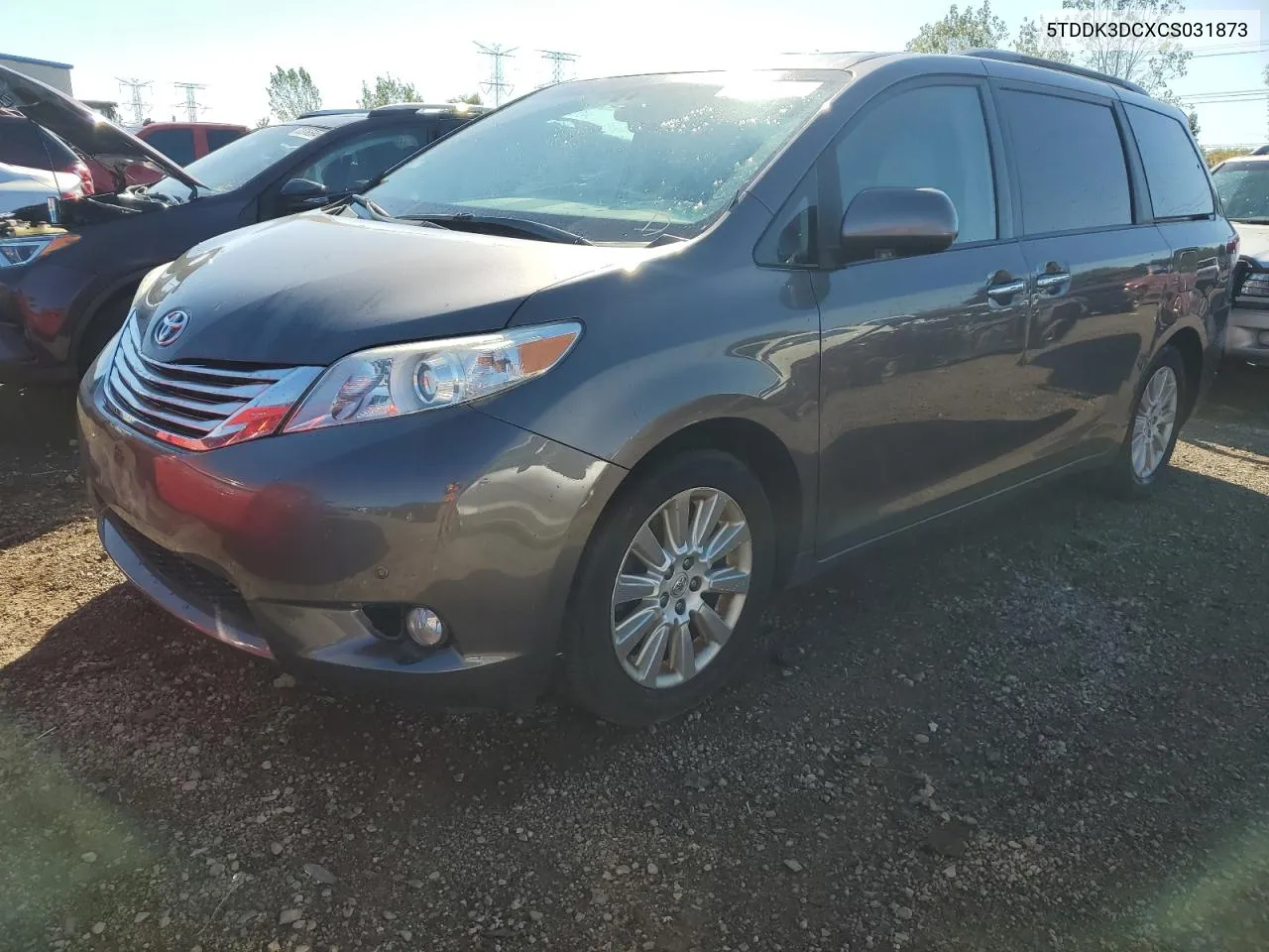 2012 Toyota Sienna Xle VIN: 5TDDK3DCXCS031873 Lot: 72167534