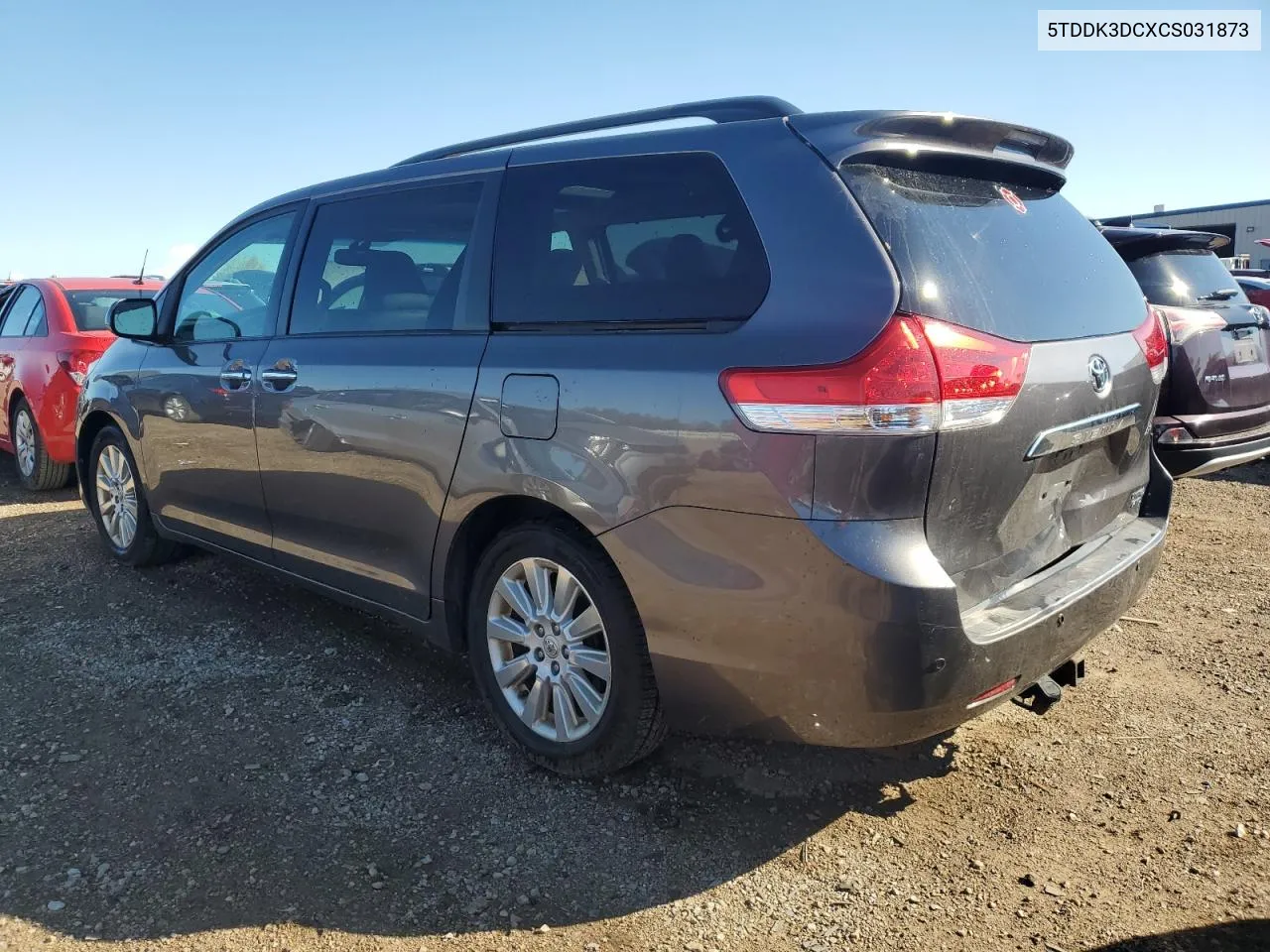 5TDDK3DCXCS031873 2012 Toyota Sienna Xle