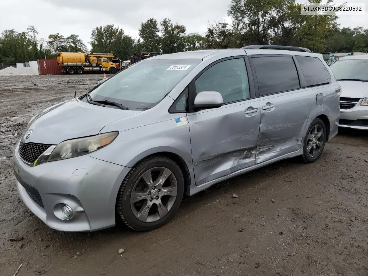 2012 Toyota Sienna Sport VIN: 5TDXK3DC9CS220592 Lot: 72175374