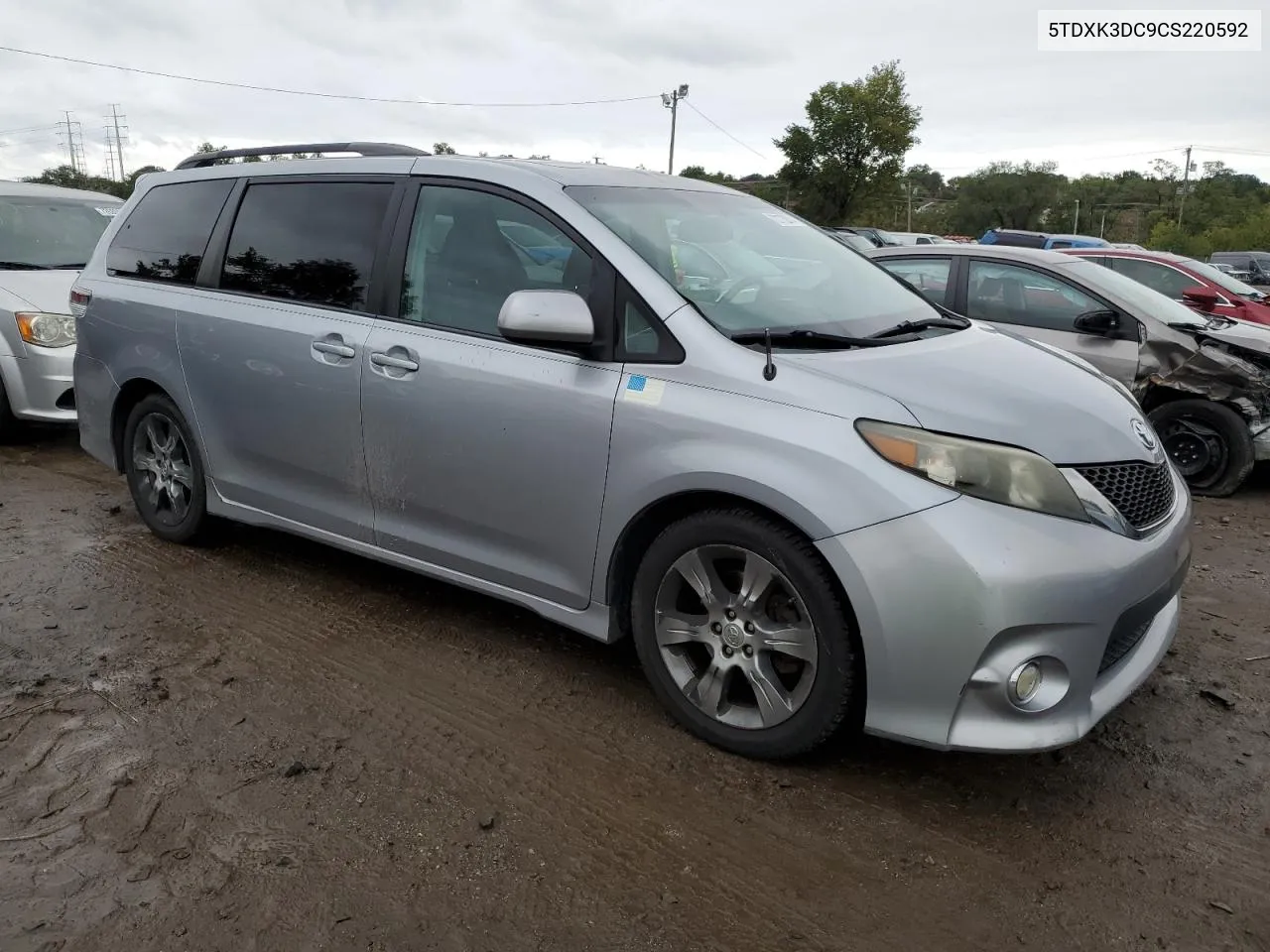 2012 Toyota Sienna Sport VIN: 5TDXK3DC9CS220592 Lot: 72175374