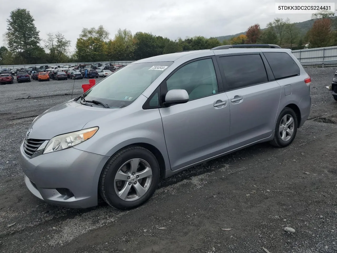 5TDKK3DC2CS224431 2012 Toyota Sienna Le