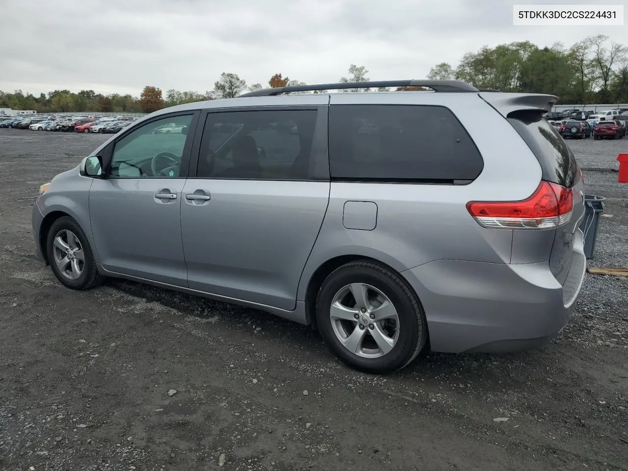 2012 Toyota Sienna Le VIN: 5TDKK3DC2CS224431 Lot: 72834544