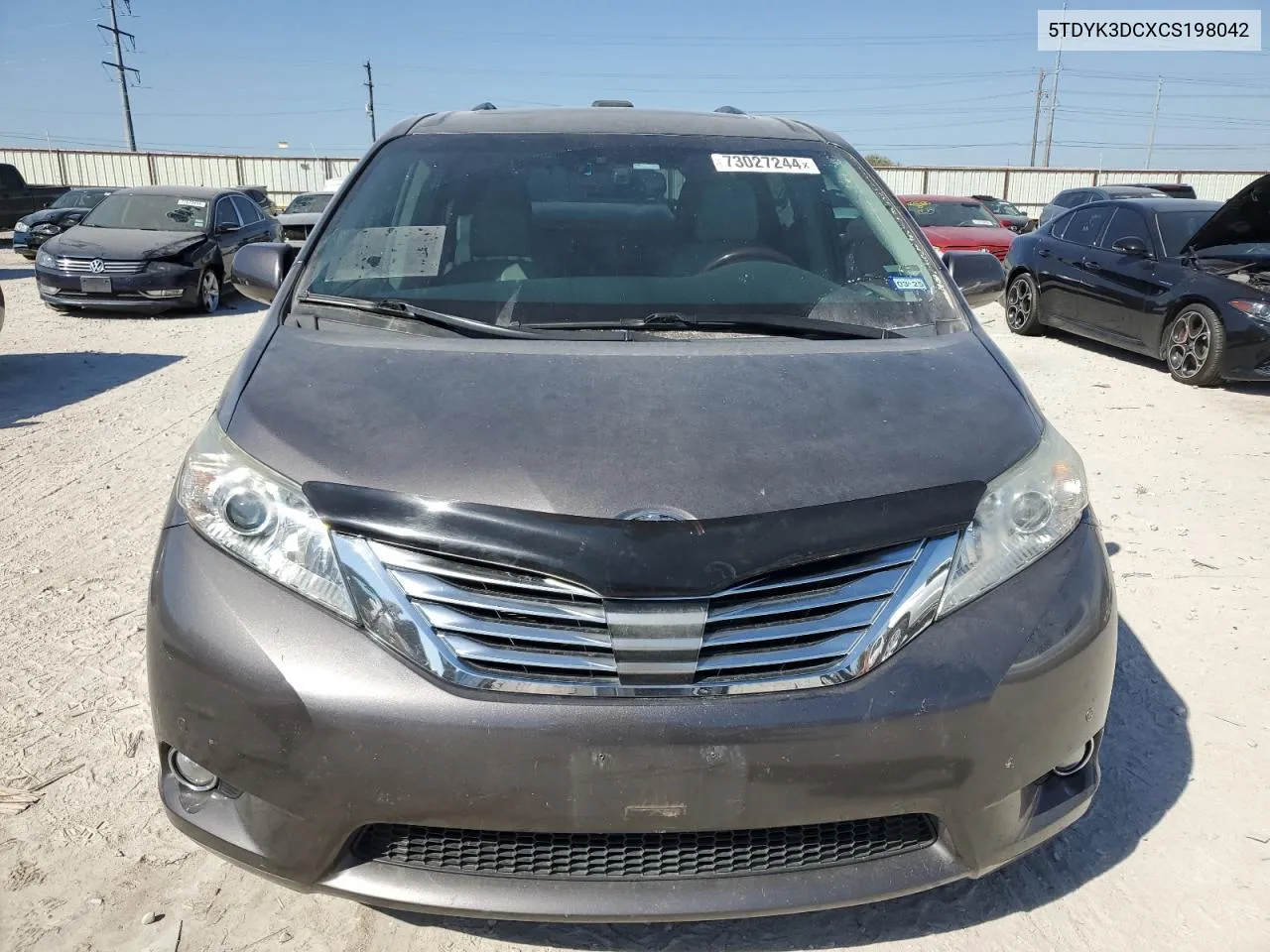 2012 Toyota Sienna Xle VIN: 5TDYK3DCXCS198042 Lot: 73027244