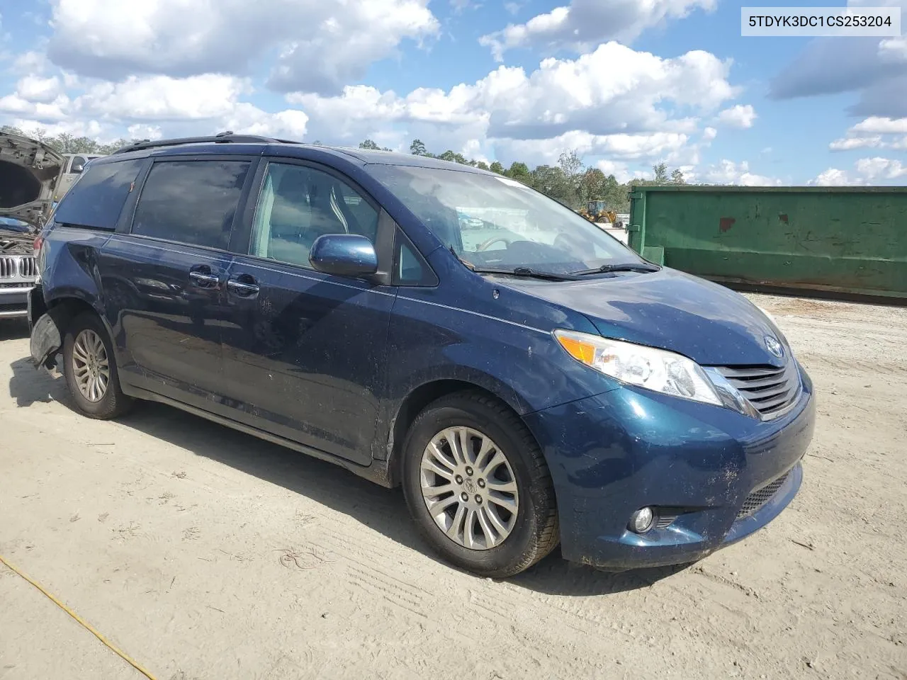 2012 Toyota Sienna Xle VIN: 5TDYK3DC1CS253204 Lot: 73128434