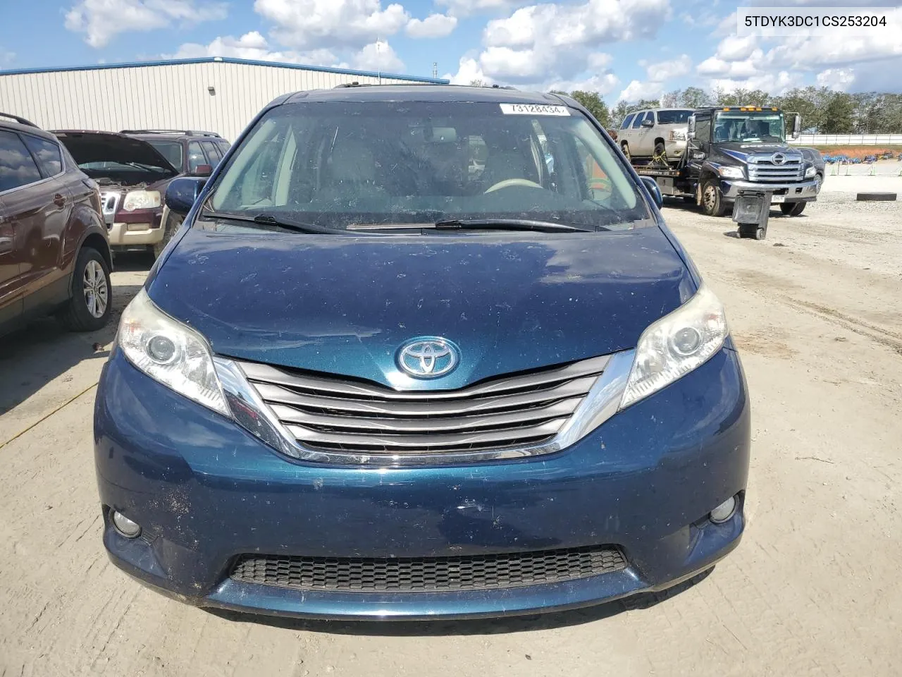 2012 Toyota Sienna Xle VIN: 5TDYK3DC1CS253204 Lot: 73128434