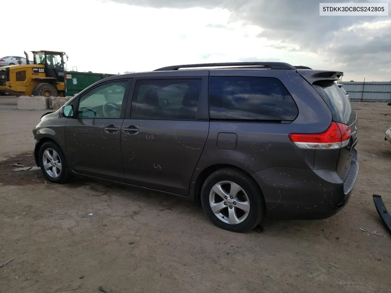 2012 Toyota Sienna Le VIN: 5TDKK3DC8CS242805 Lot: 73179344