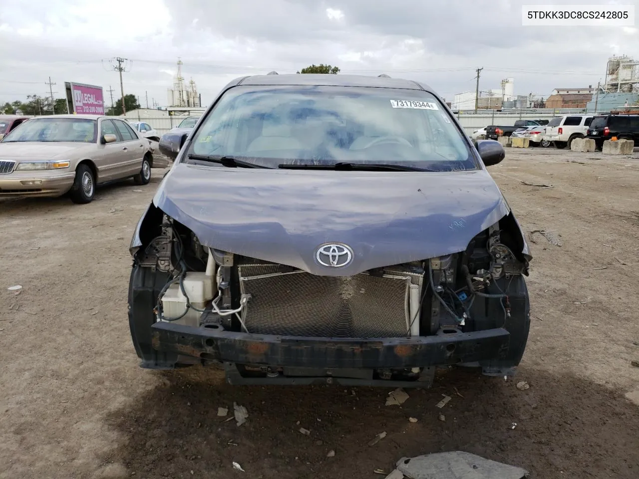 5TDKK3DC8CS242805 2012 Toyota Sienna Le