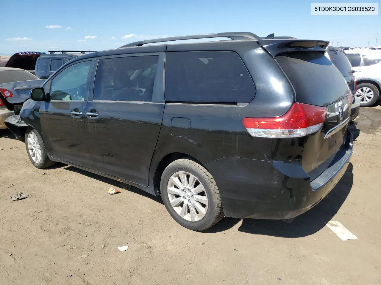 2012 Toyota Sienna Xle VIN: 5TDDK3DC1CS038520 Lot: 73312474