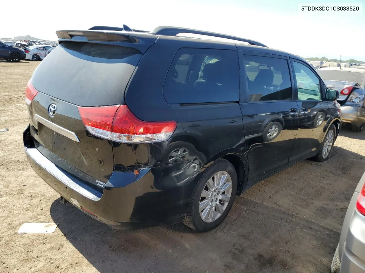 2012 Toyota Sienna Xle VIN: 5TDDK3DC1CS038520 Lot: 73312474