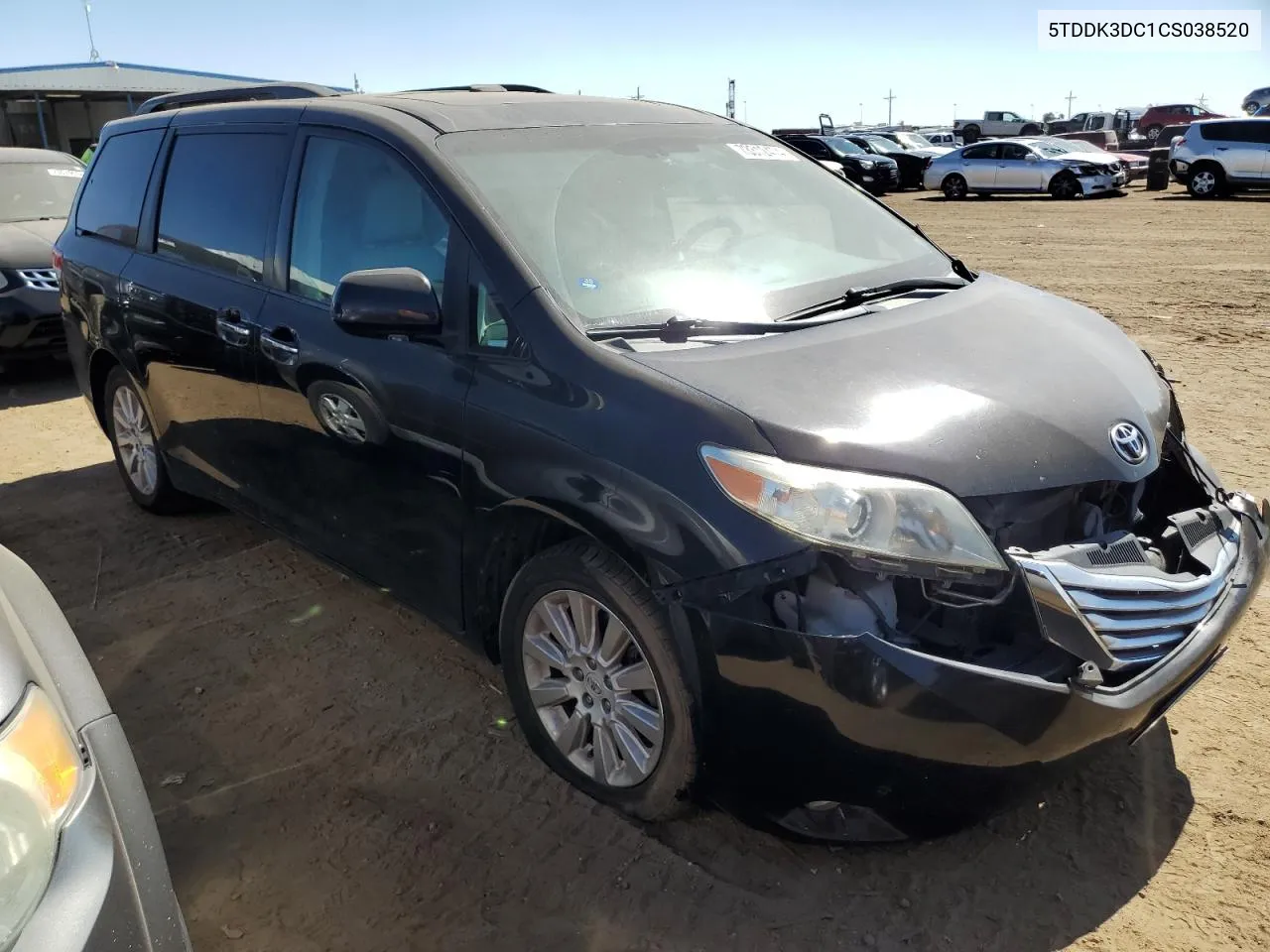 2012 Toyota Sienna Xle VIN: 5TDDK3DC1CS038520 Lot: 73312474