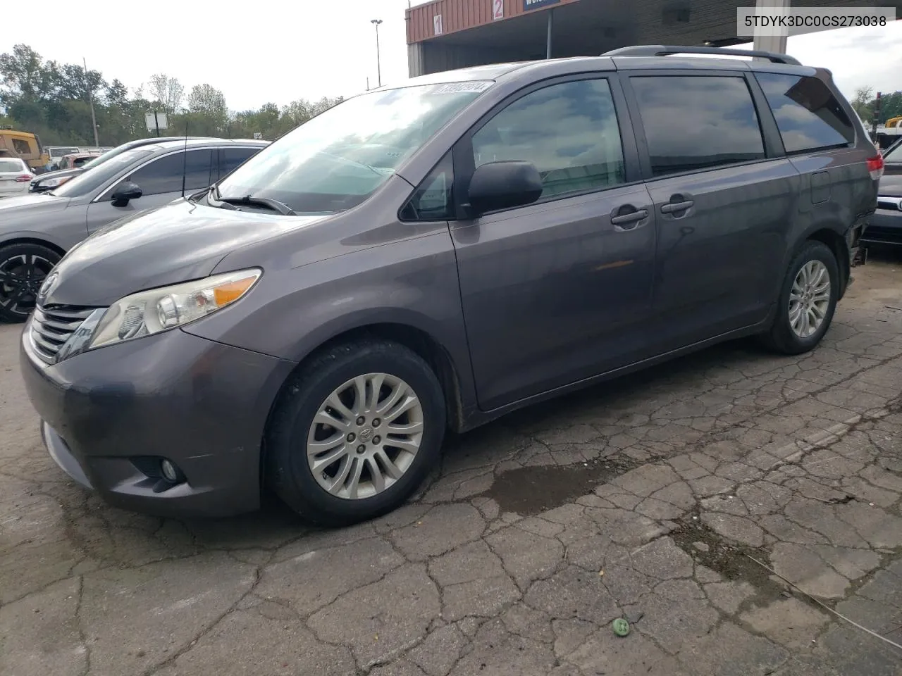 5TDYK3DC0CS273038 2012 Toyota Sienna Xle