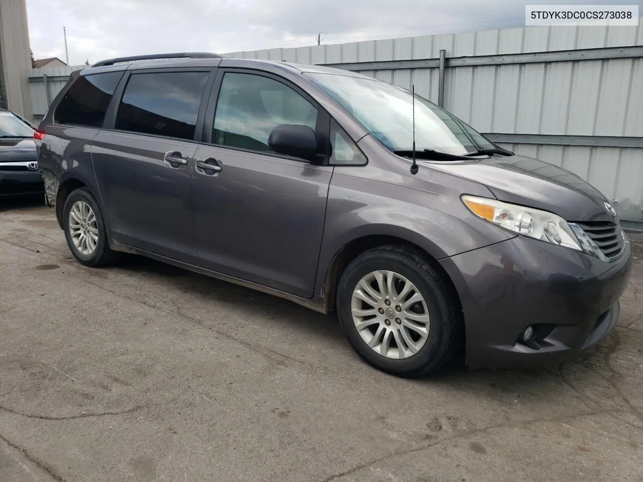 2012 Toyota Sienna Xle VIN: 5TDYK3DC0CS273038 Lot: 73942974