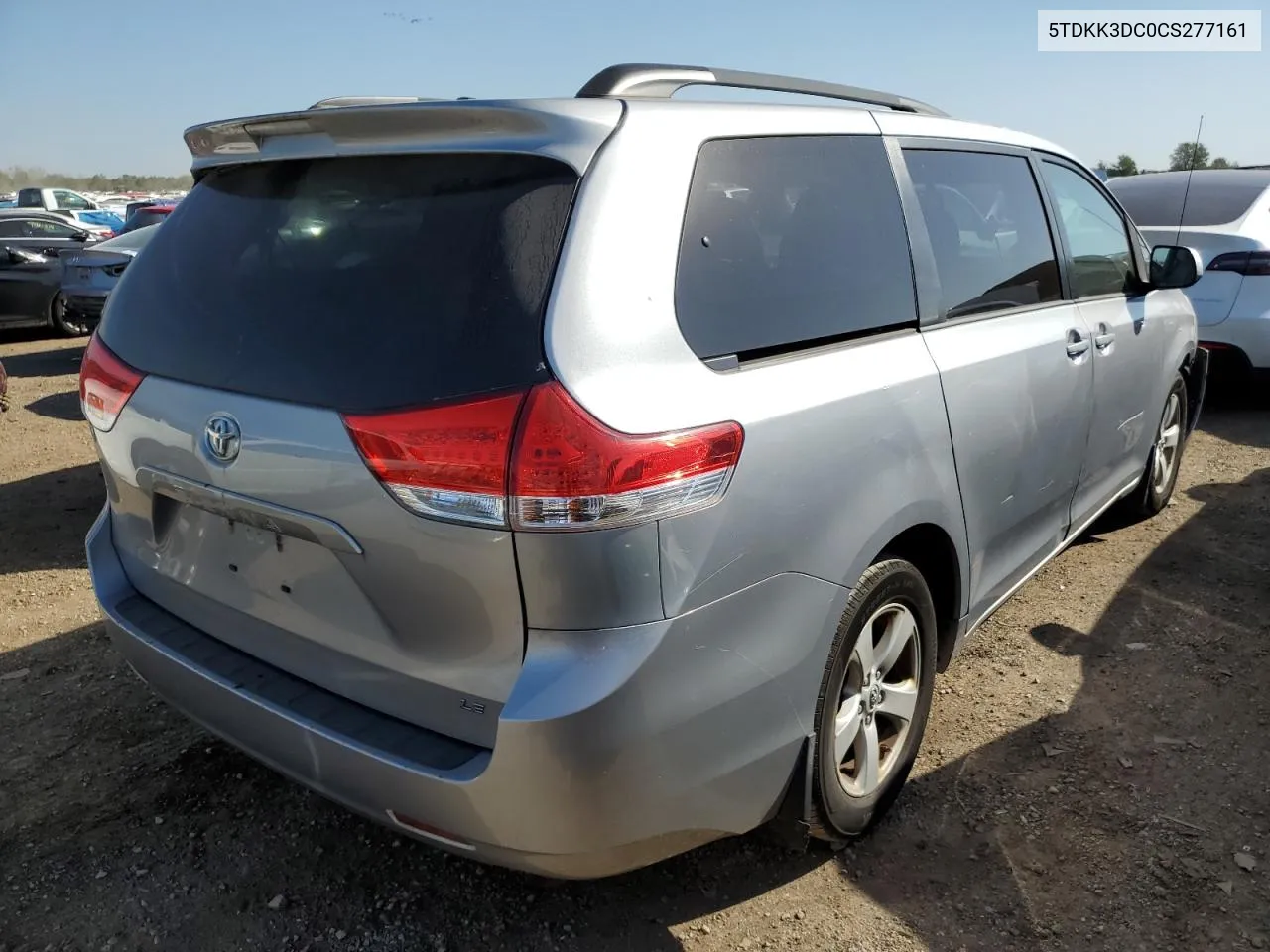 2012 Toyota Sienna Le VIN: 5TDKK3DC0CS277161 Lot: 73945834