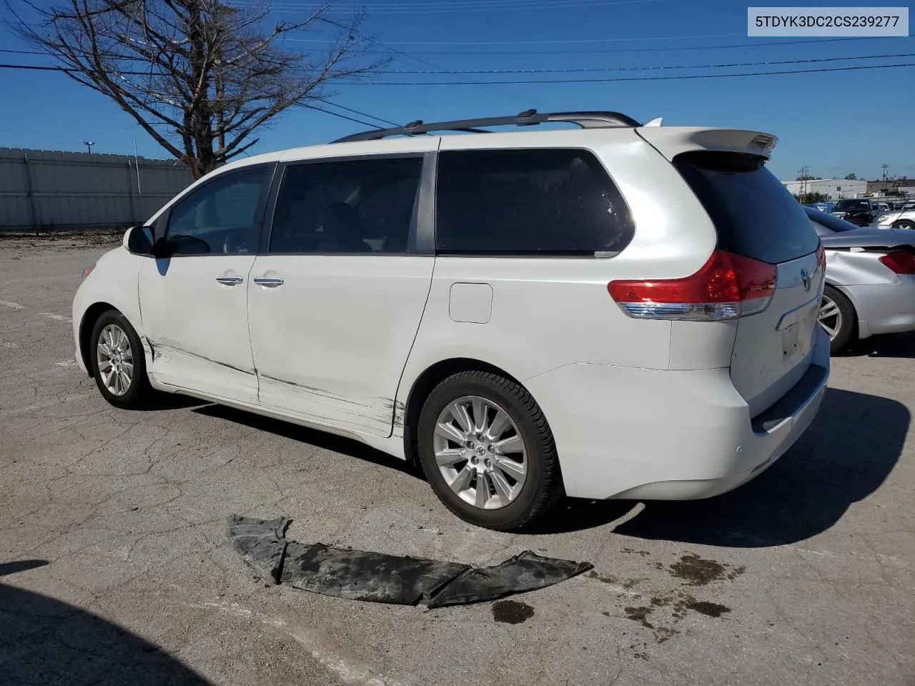 2012 Toyota Sienna Xle VIN: 5TDYK3DC2CS239277 Lot: 73949834