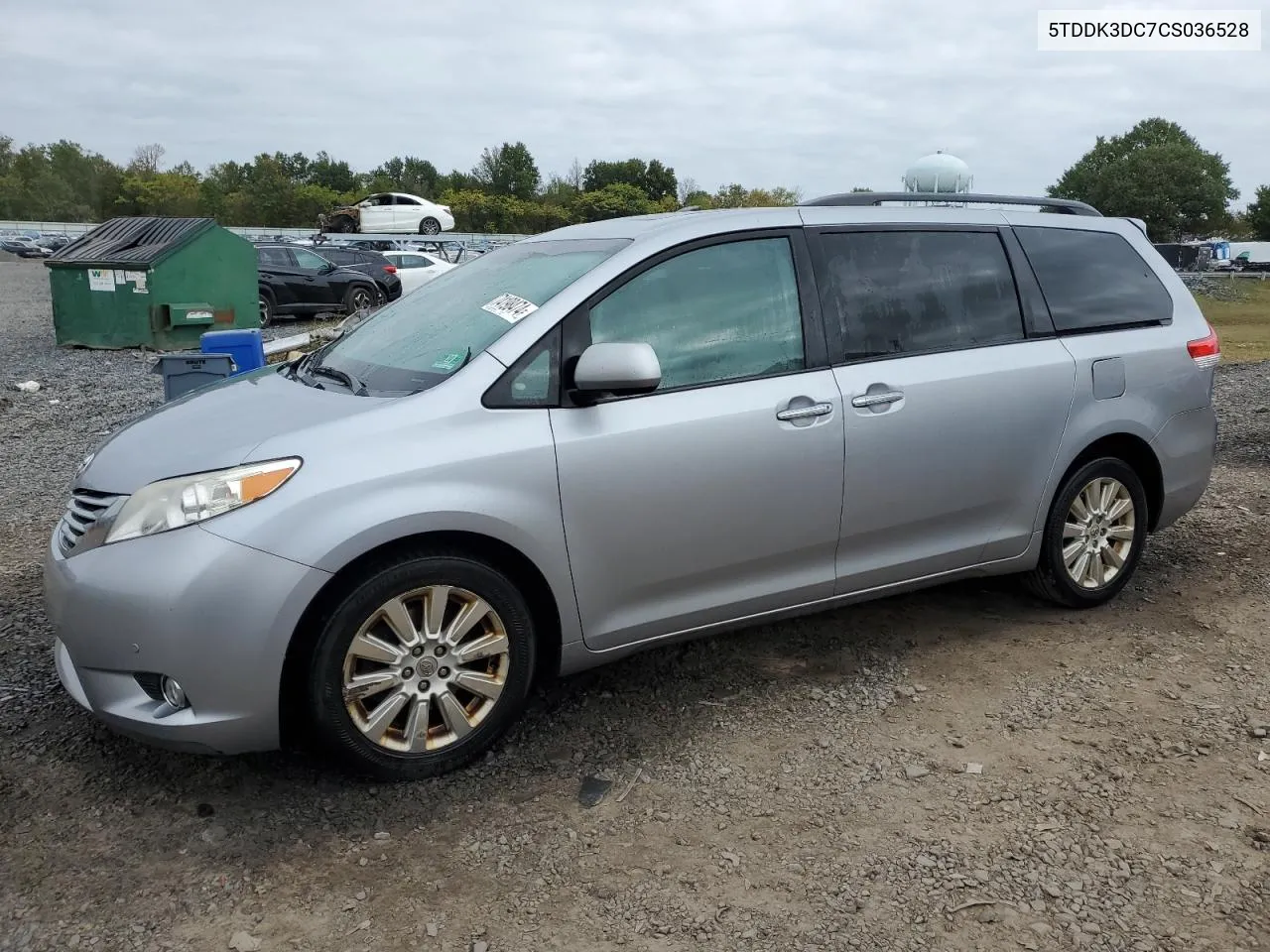 2012 Toyota Sienna Xle VIN: 5TDDK3DC7CS036528 Lot: 74198474