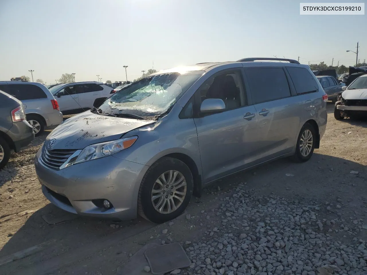 2012 Toyota Sienna Xle VIN: 5TDYK3DCXCS199210 Lot: 74323704