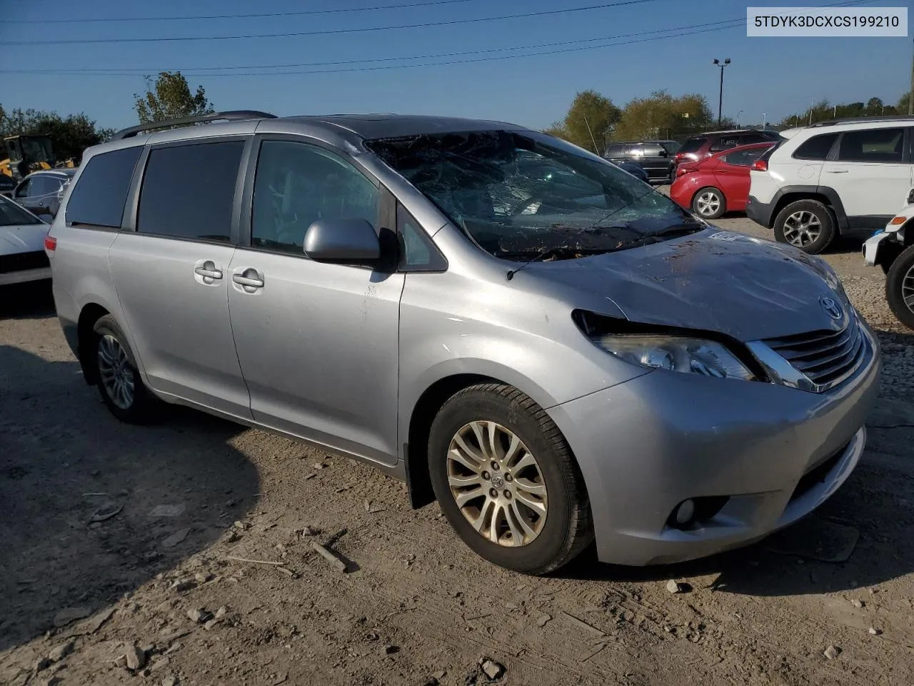 2012 Toyota Sienna Xle VIN: 5TDYK3DCXCS199210 Lot: 74323704