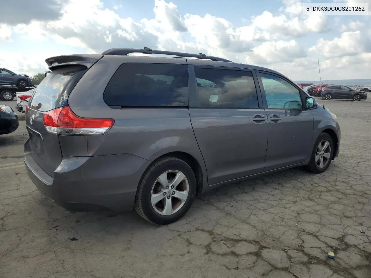 2012 Toyota Sienna Le VIN: 5TDKK3DC0CS201262 Lot: 74343014