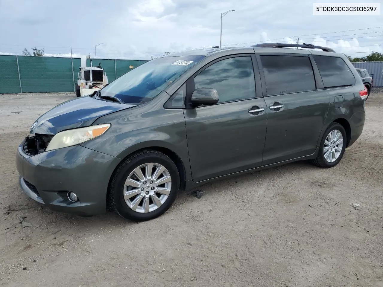 2012 Toyota Sienna Xle VIN: 5TDDK3DC3CS036297 Lot: 74731774