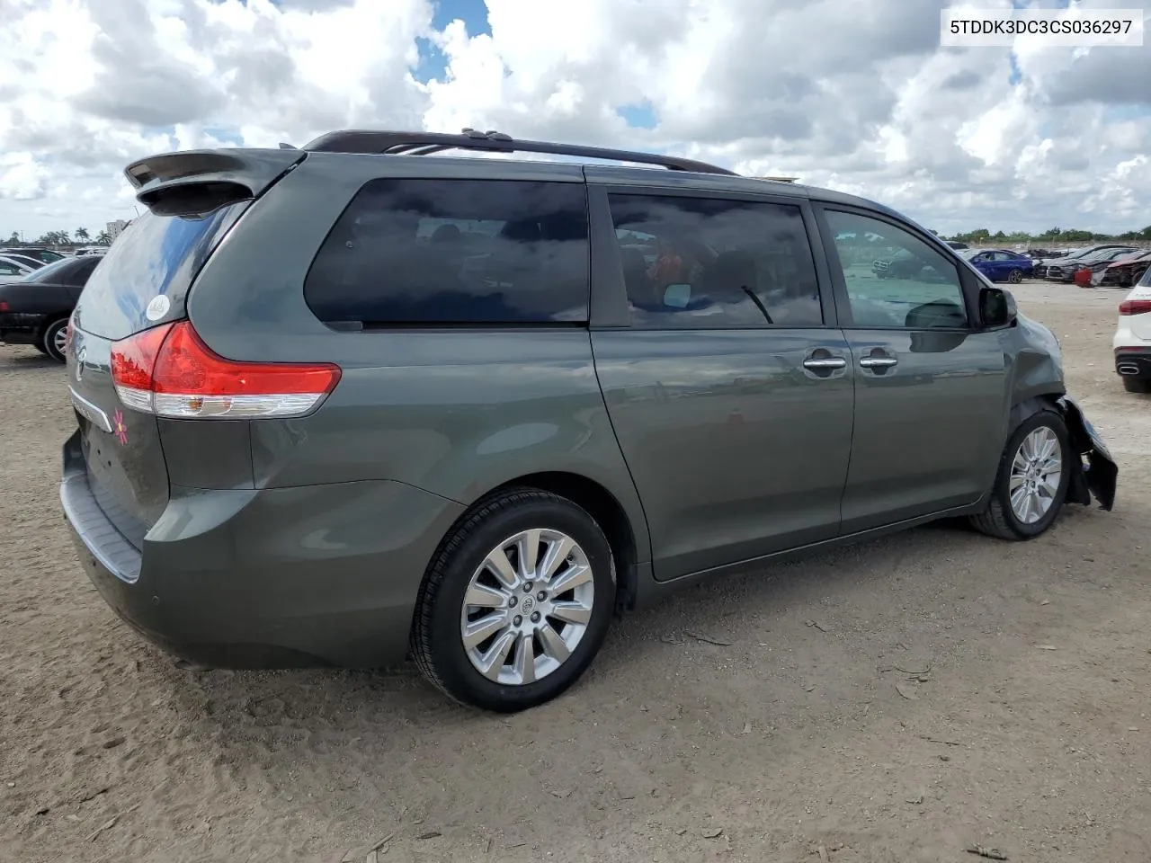 2012 Toyota Sienna Xle VIN: 5TDDK3DC3CS036297 Lot: 74731774