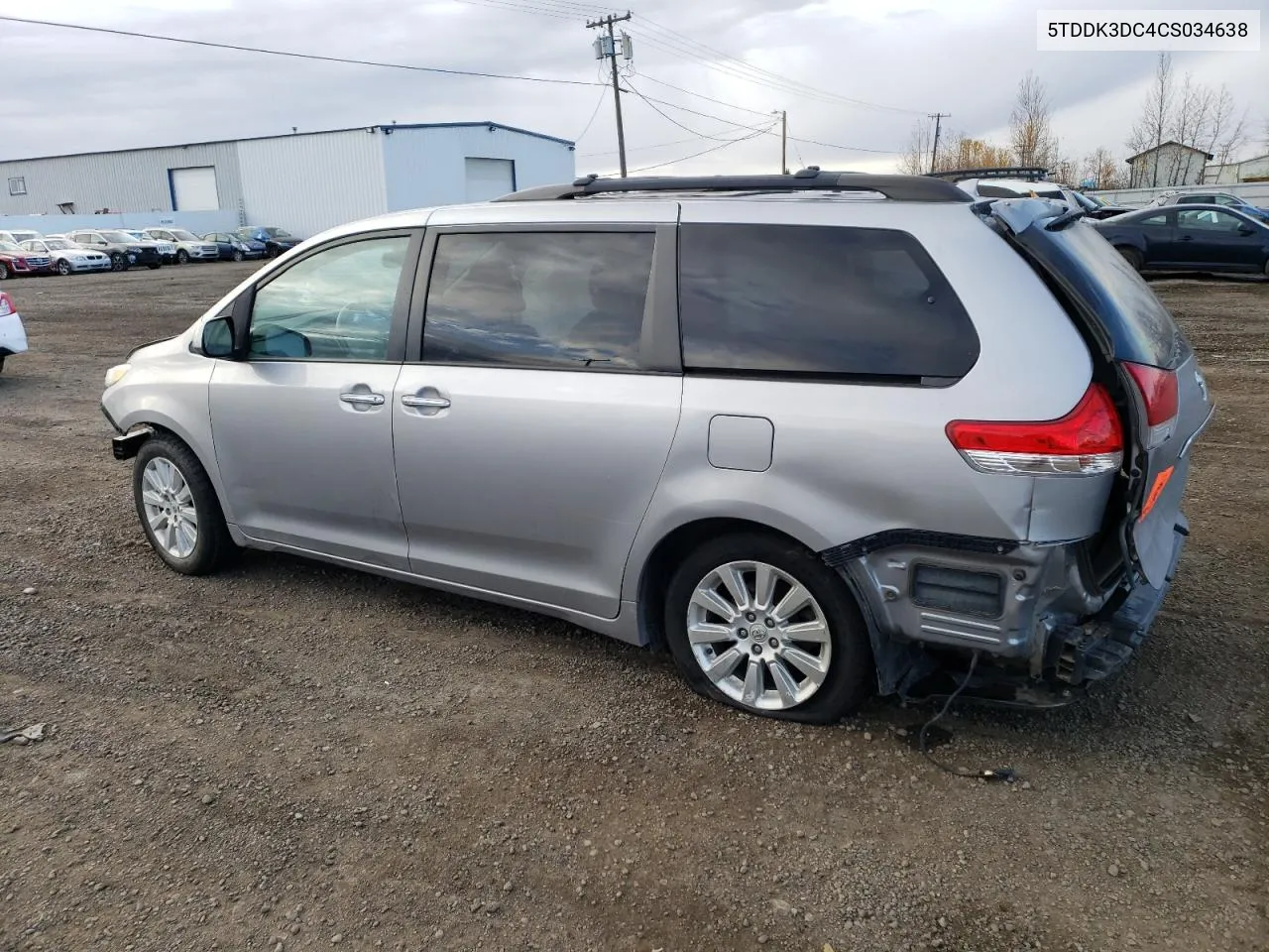 2012 Toyota Sienna Xle VIN: 5TDDK3DC4CS034638 Lot: 75182384