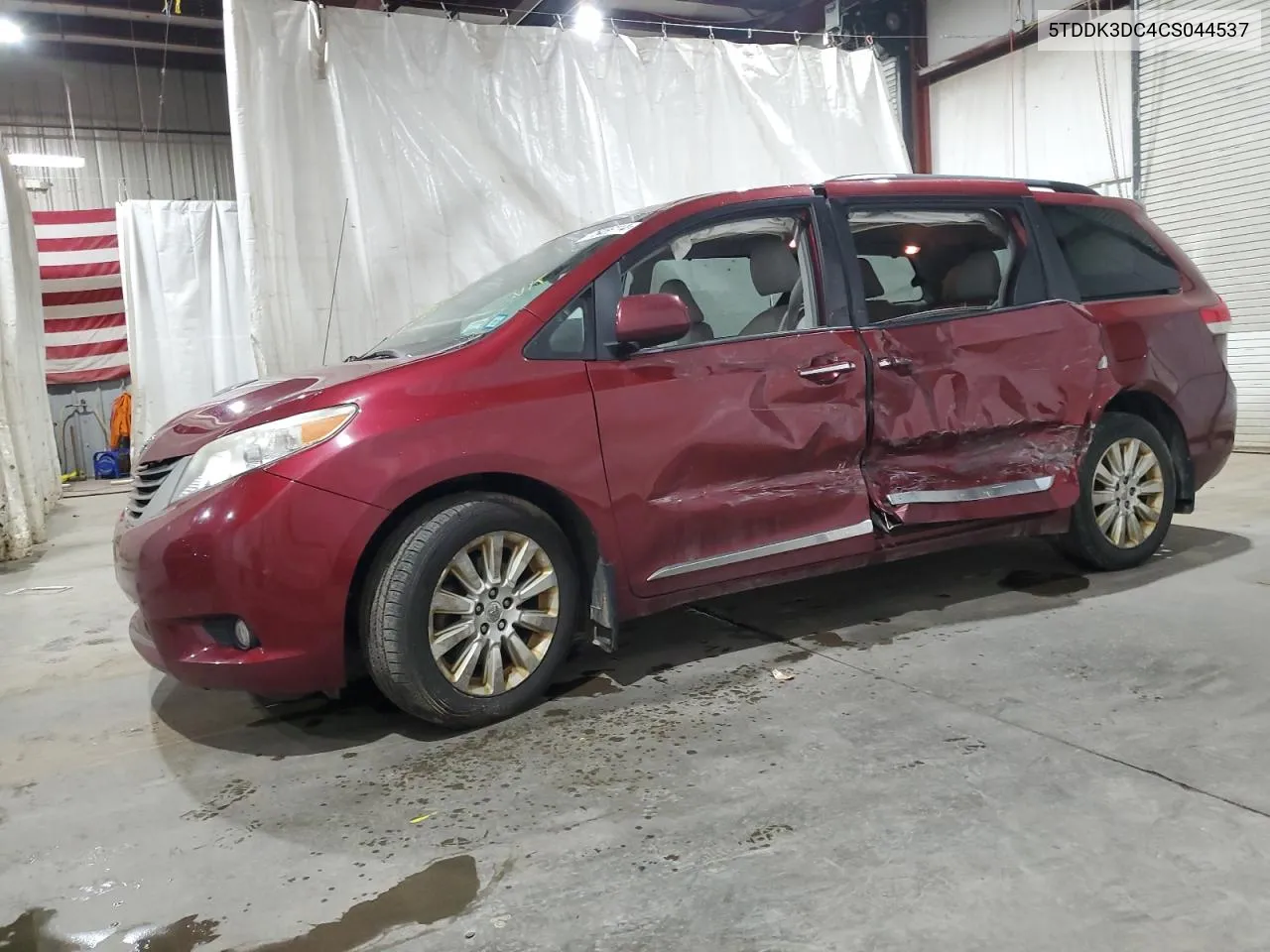 2012 Toyota Sienna Xle VIN: 5TDDK3DC4CS044537 Lot: 75456114