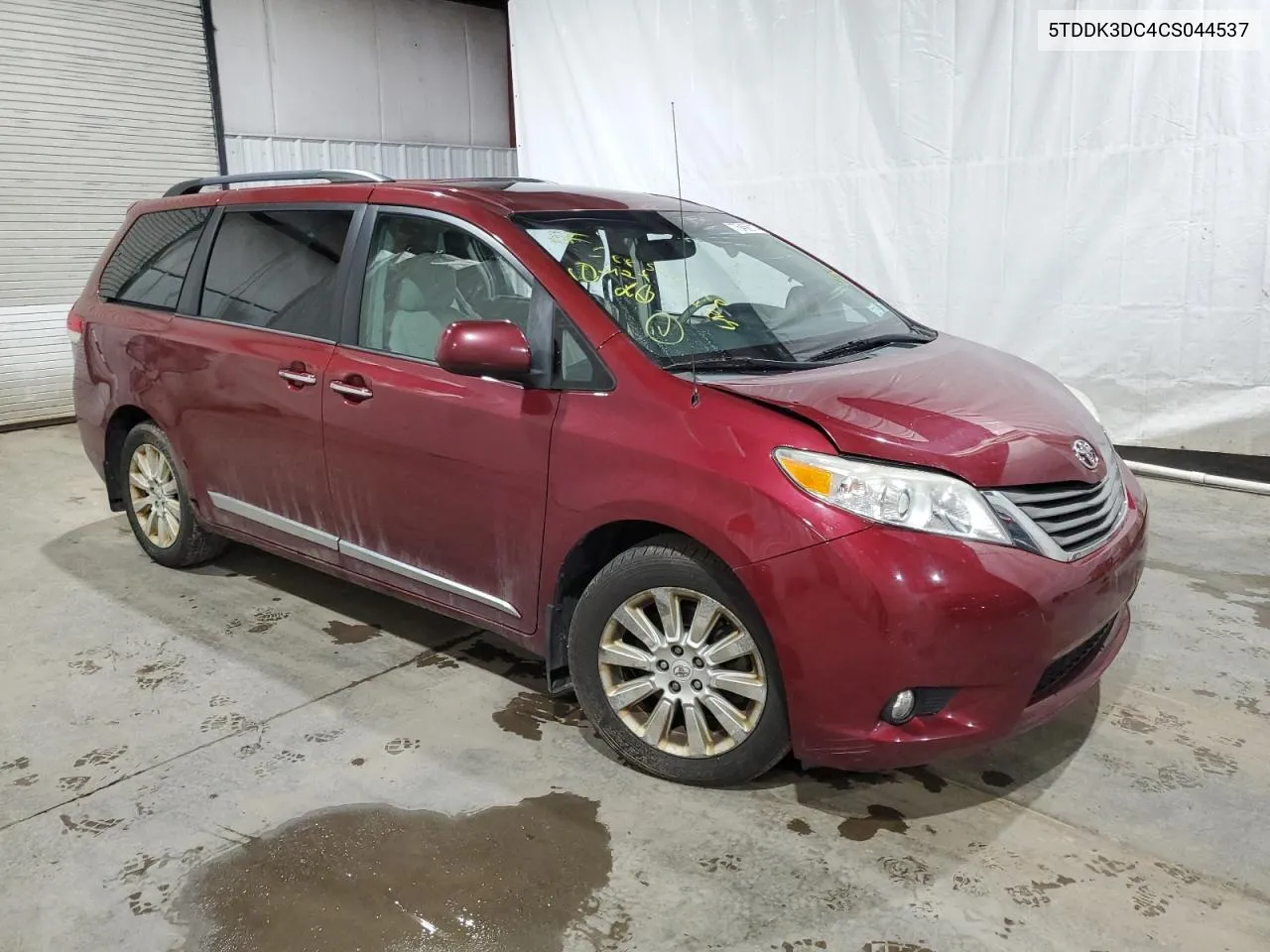 2012 Toyota Sienna Xle VIN: 5TDDK3DC4CS044537 Lot: 75456114