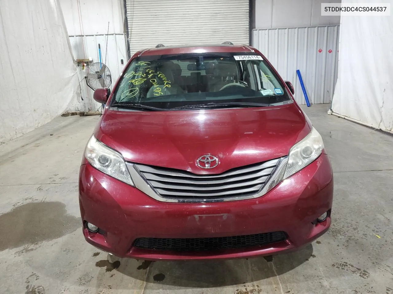 2012 Toyota Sienna Xle VIN: 5TDDK3DC4CS044537 Lot: 75456114