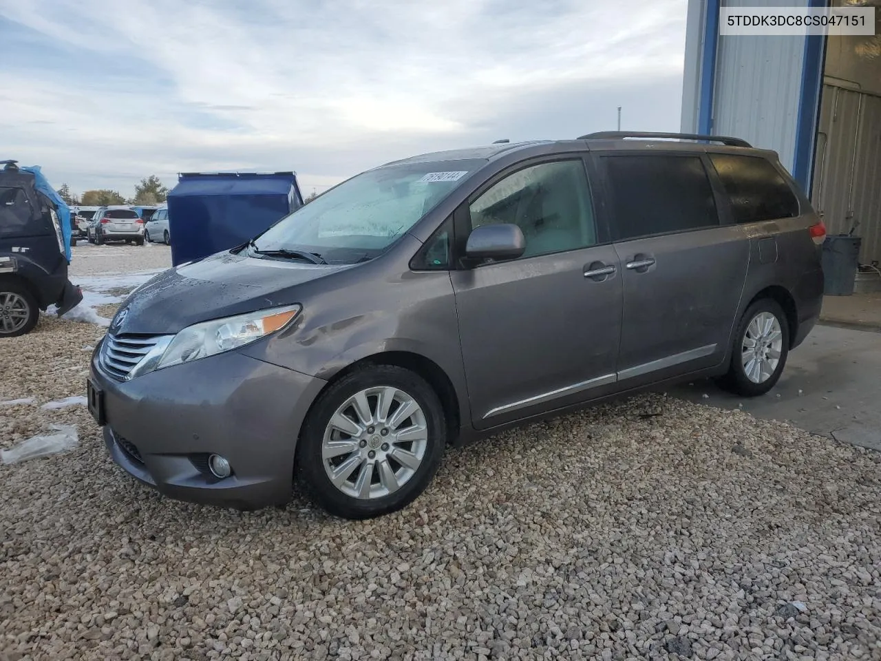 2012 Toyota Sienna Xle VIN: 5TDDK3DC8CS047151 Lot: 76190144