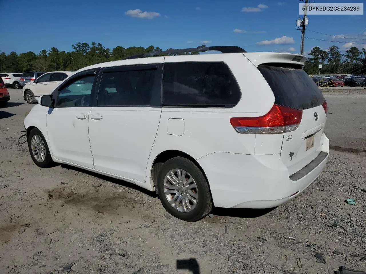 2012 Toyota Sienna Xle VIN: 5TDYK3DC2CS234239 Lot: 76592654