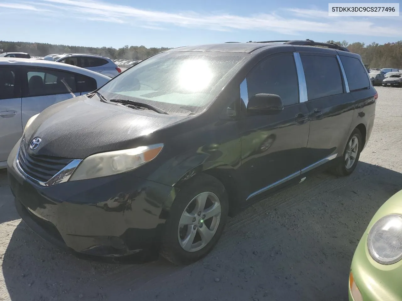 2012 Toyota Sienna Le VIN: 5TDKK3DC9CS277496 Lot: 76805104