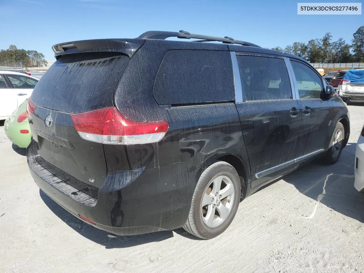 2012 Toyota Sienna Le VIN: 5TDKK3DC9CS277496 Lot: 76805104