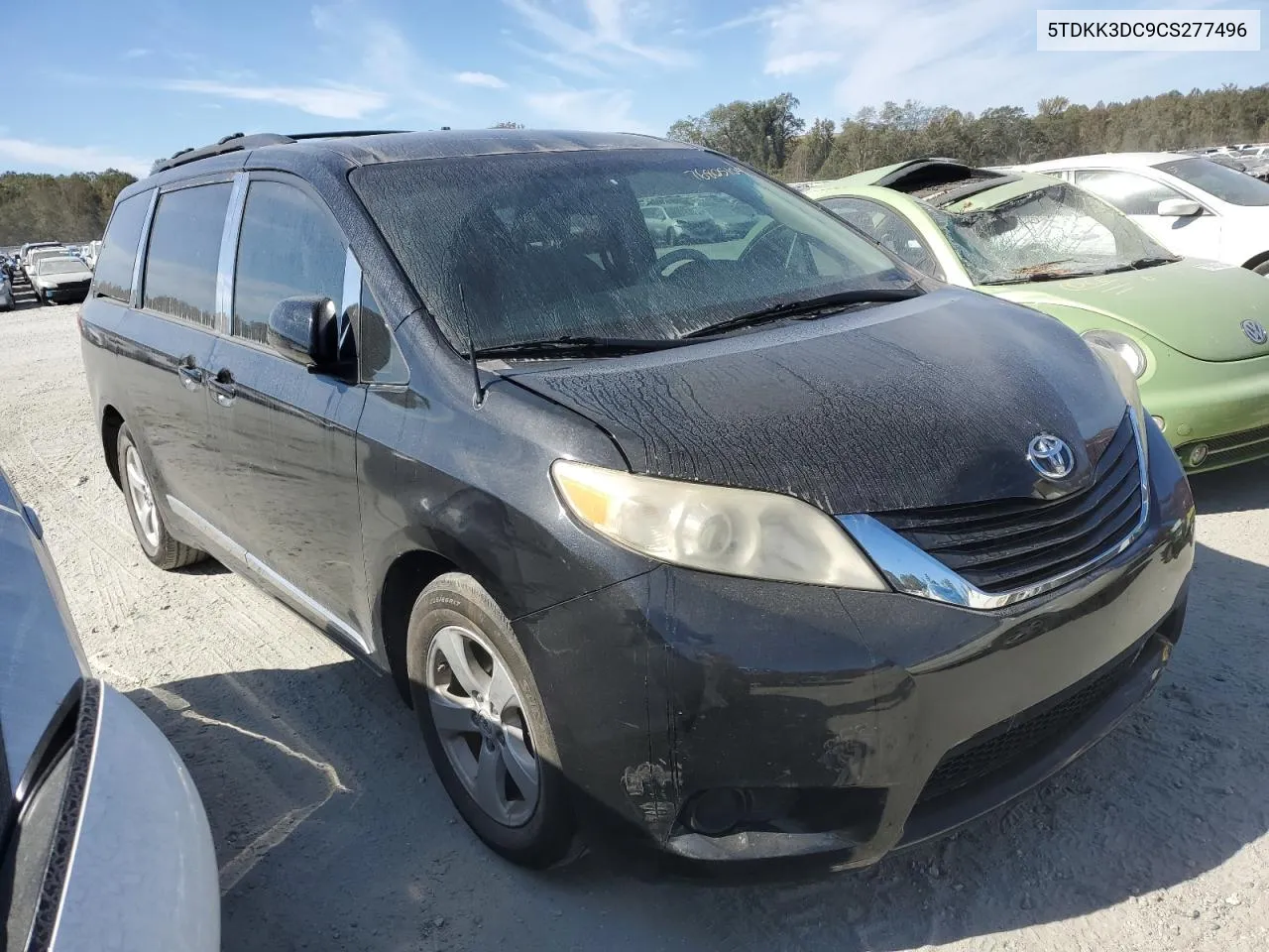 2012 Toyota Sienna Le VIN: 5TDKK3DC9CS277496 Lot: 76805104