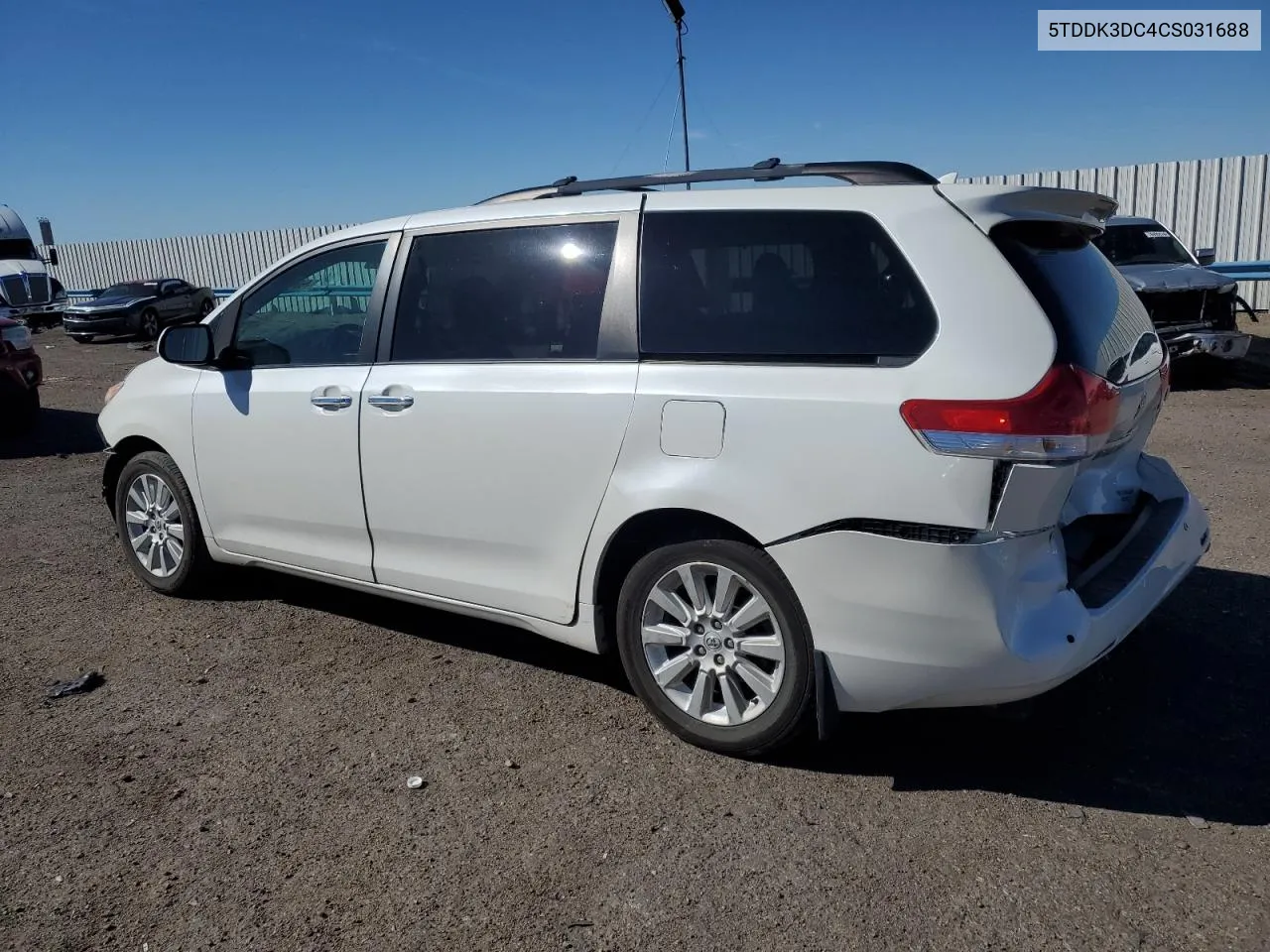 2012 Toyota Sienna Xle VIN: 5TDDK3DC4CS031688 Lot: 76948494