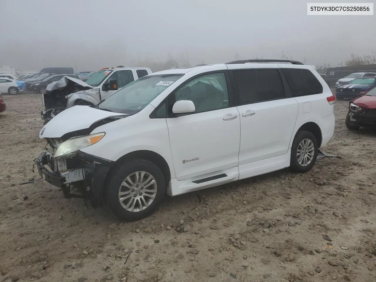 2012 Toyota Sienna Xle VIN: 5TDYK3DC7CS250856 Lot: 77305464