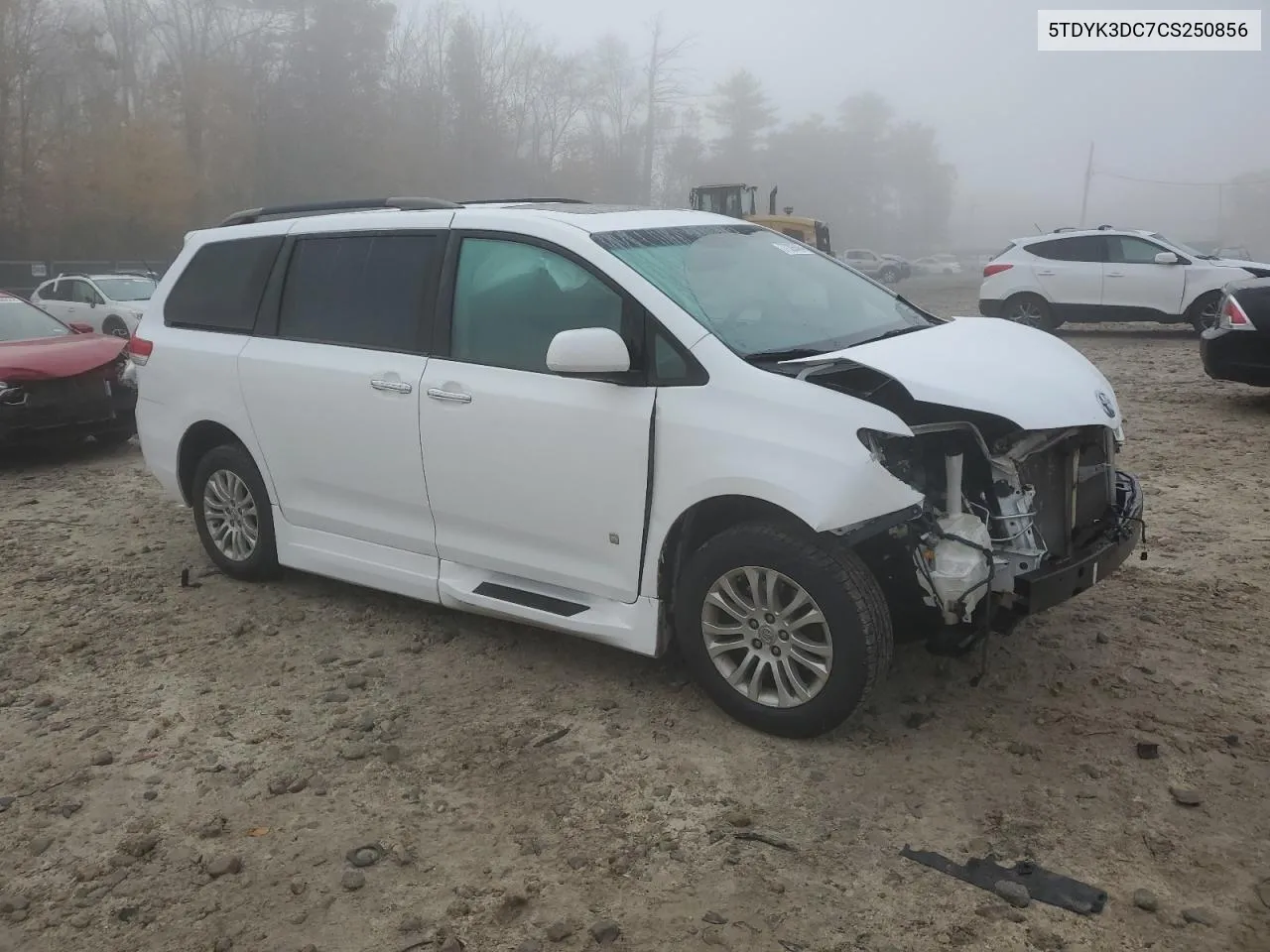 2012 Toyota Sienna Xle VIN: 5TDYK3DC7CS250856 Lot: 77305464