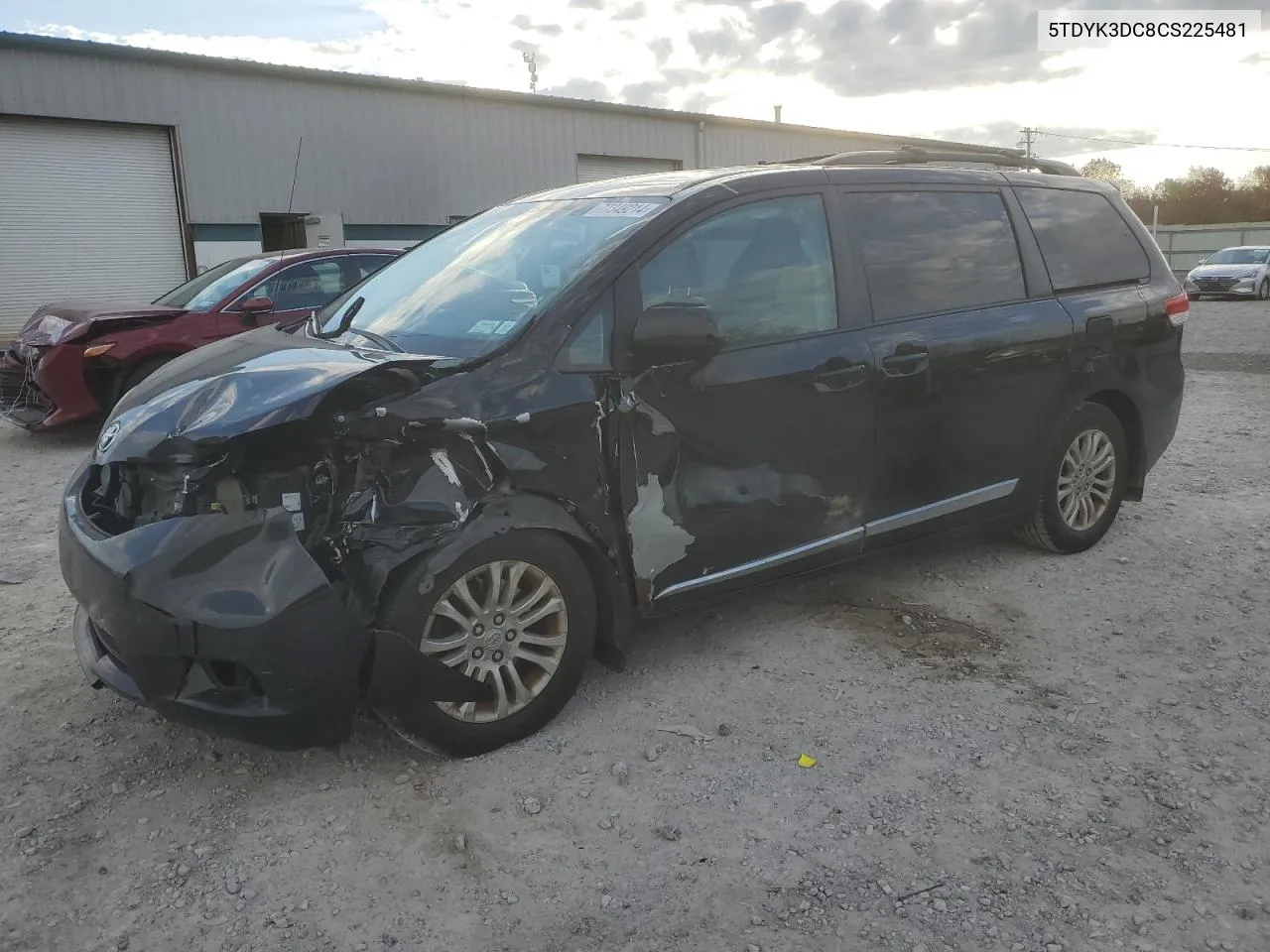 2012 Toyota Sienna Xle VIN: 5TDYK3DC8CS225481 Lot: 77349214