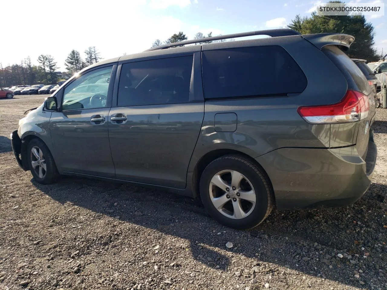 2012 Toyota Sienna Le VIN: 5TDKK3DC5CS250487 Lot: 78686884