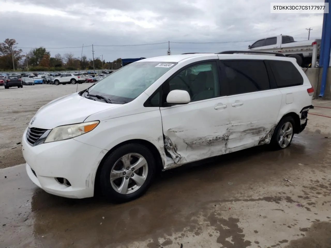 2012 Toyota Sienna Le VIN: 5TDKK3DC7CS177977 Lot: 78804634